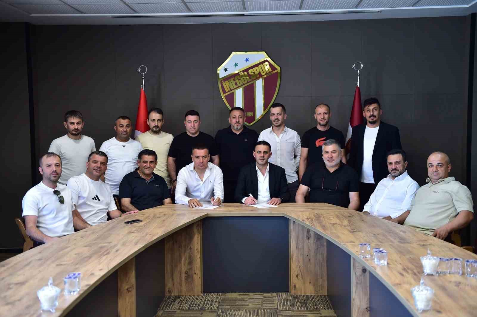 İnegölspor’da İsmail Güldüren dönemi resmen başladı