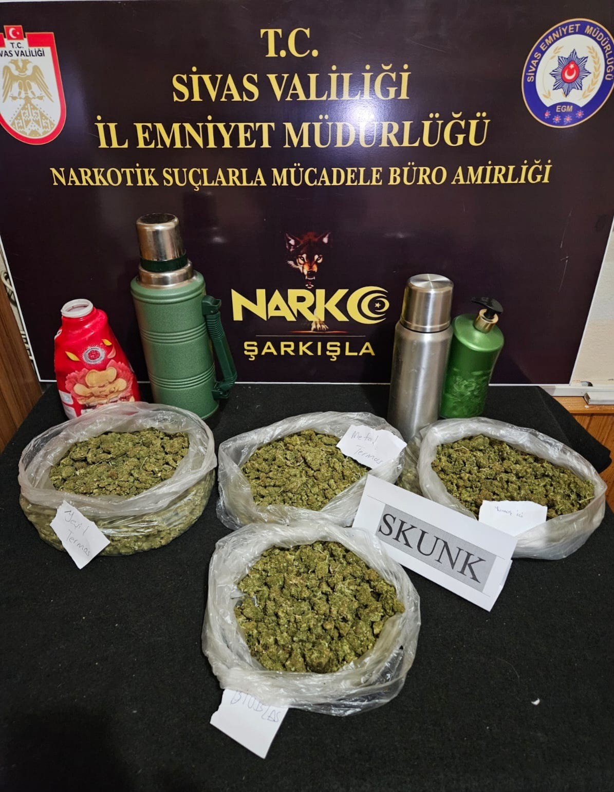 Uyuşturucu tacirleri Sivas’ta yakayı ele verdi