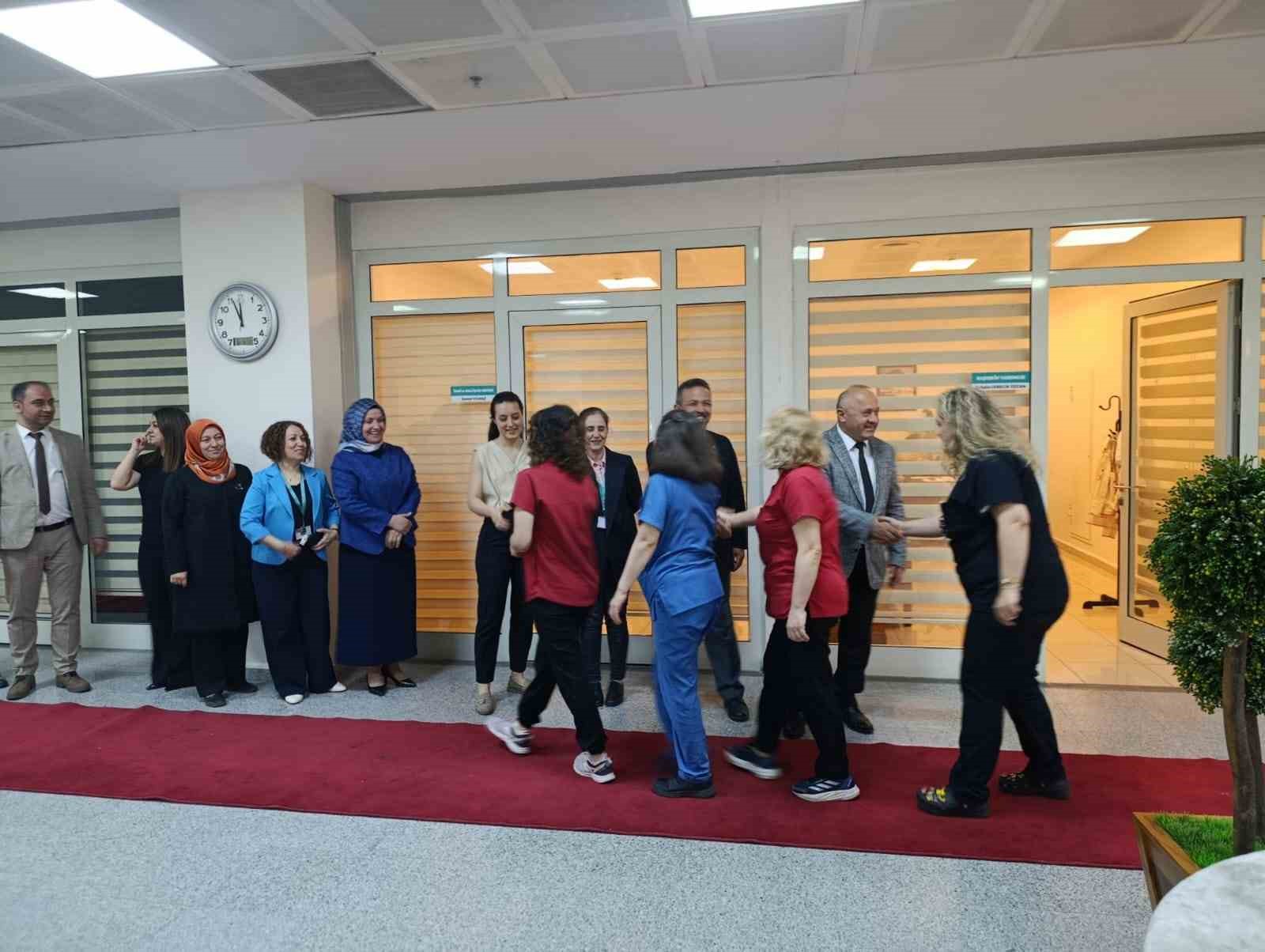 Karabük Eğitim ve Araştırma Hastanesi’nde bayramlaşma programı yapıldı
