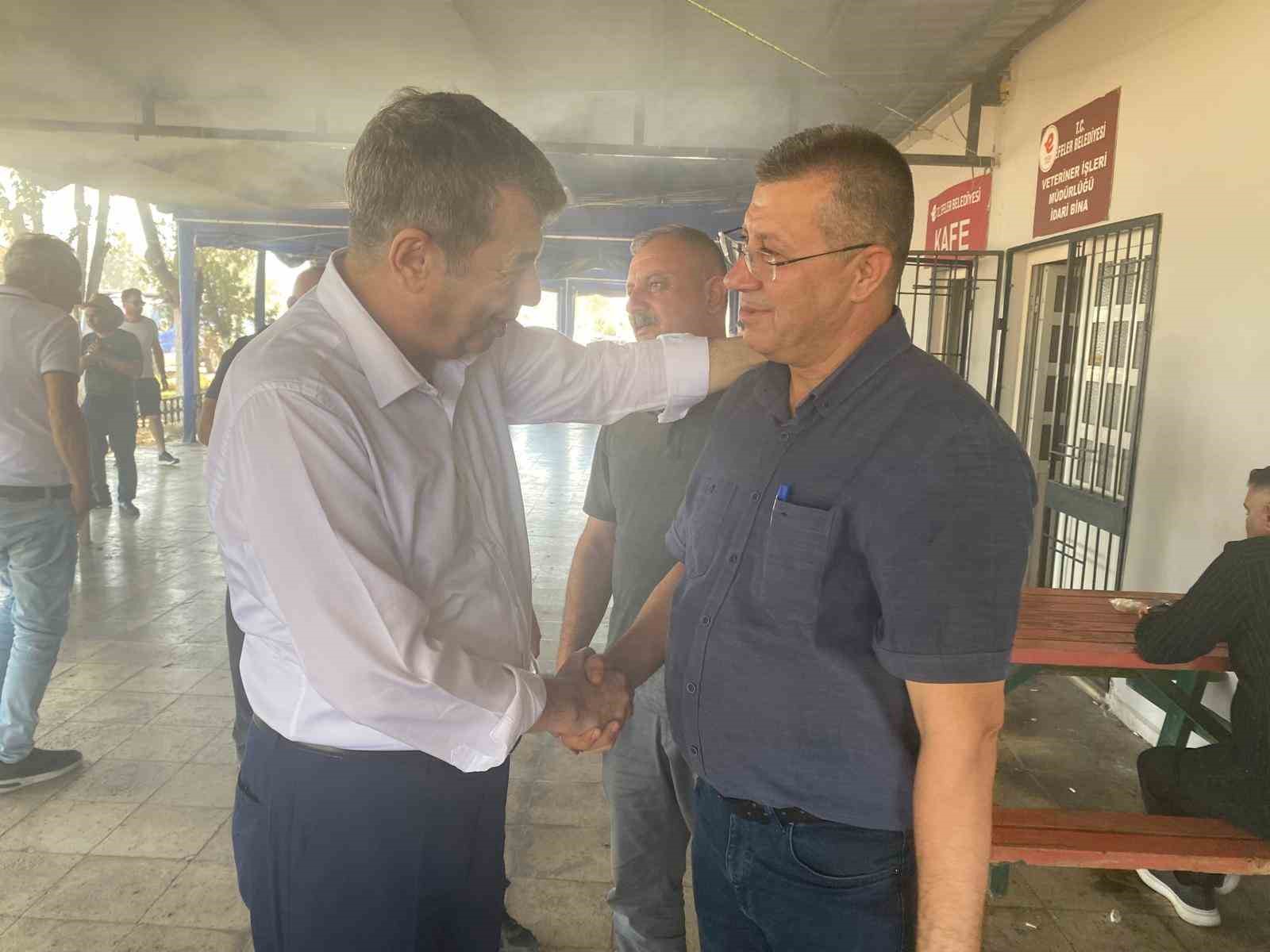Başkan Künkcü hayvan pazarına indi