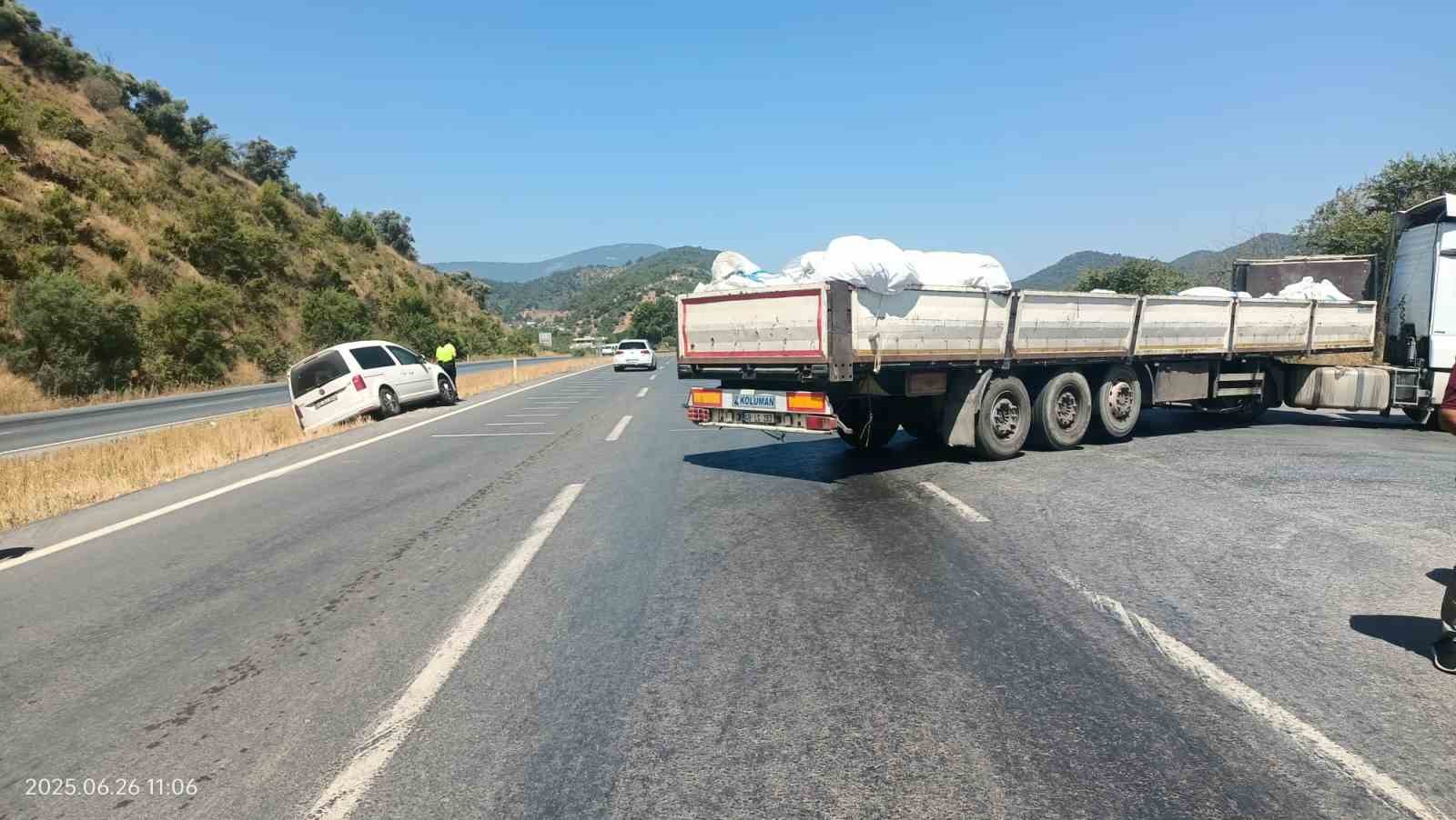 Milas-Söke Karayolu’nda trafik kazası