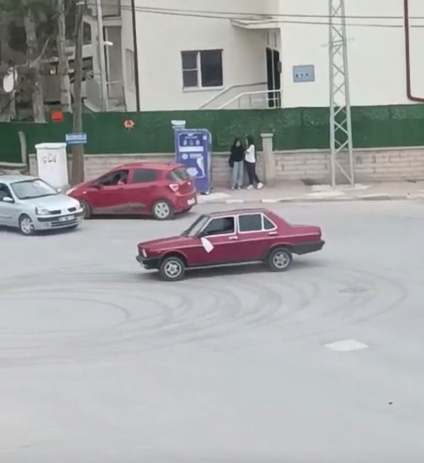 Konya’da drift yapan sürücüye ceza yağdı