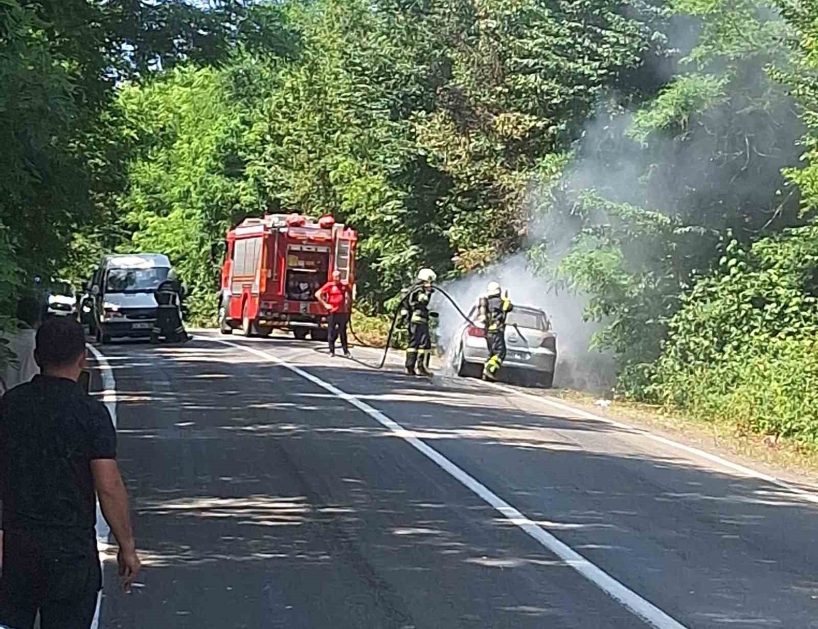 Ordu’da otomobil yangını