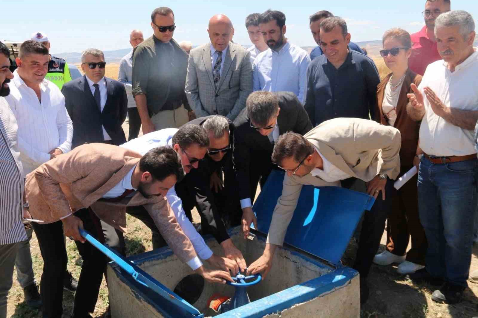 Merzifon’da 2 köye kapalı sulama sistemi