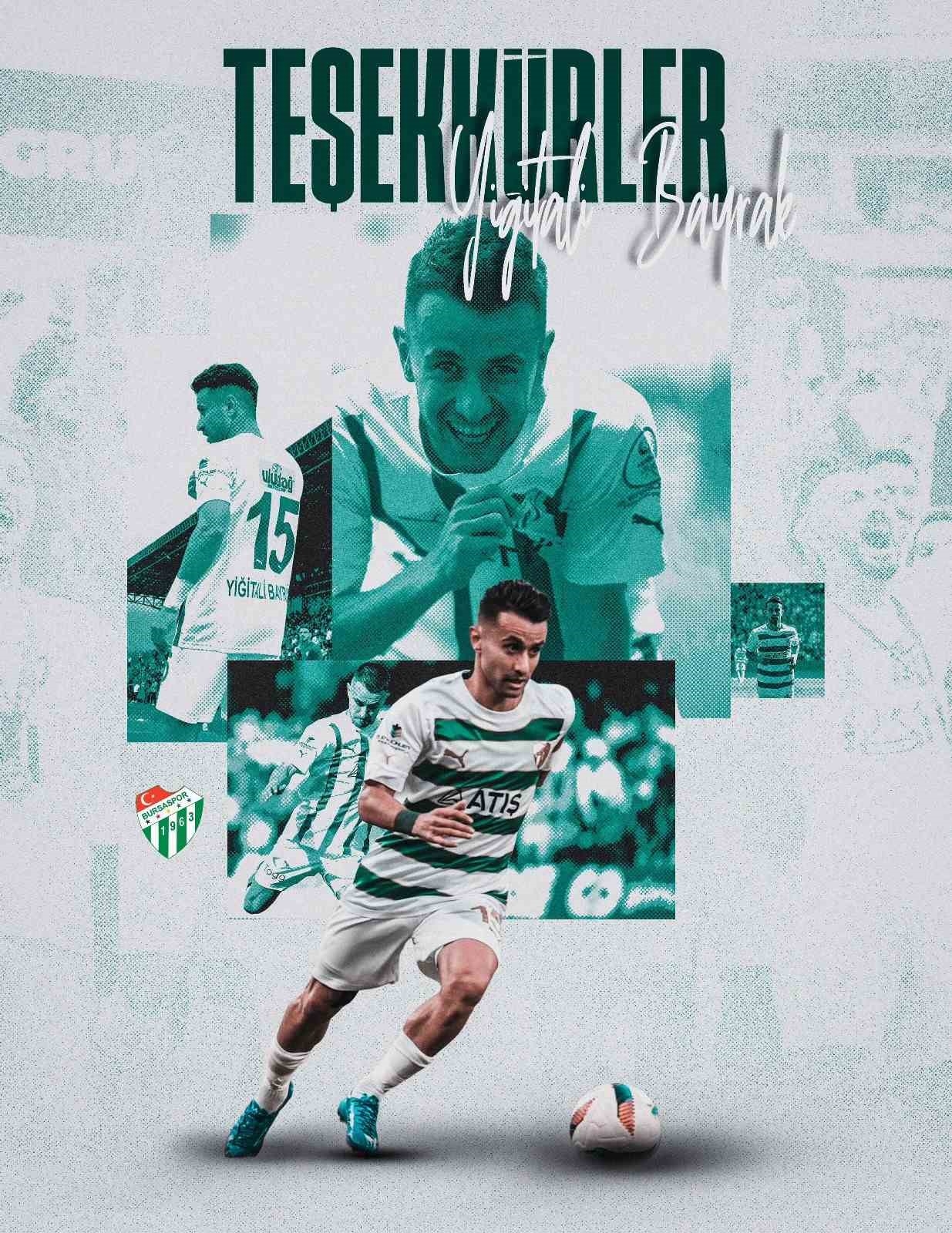 Bursaspor, Yiğitali Bayrak’a veda etti