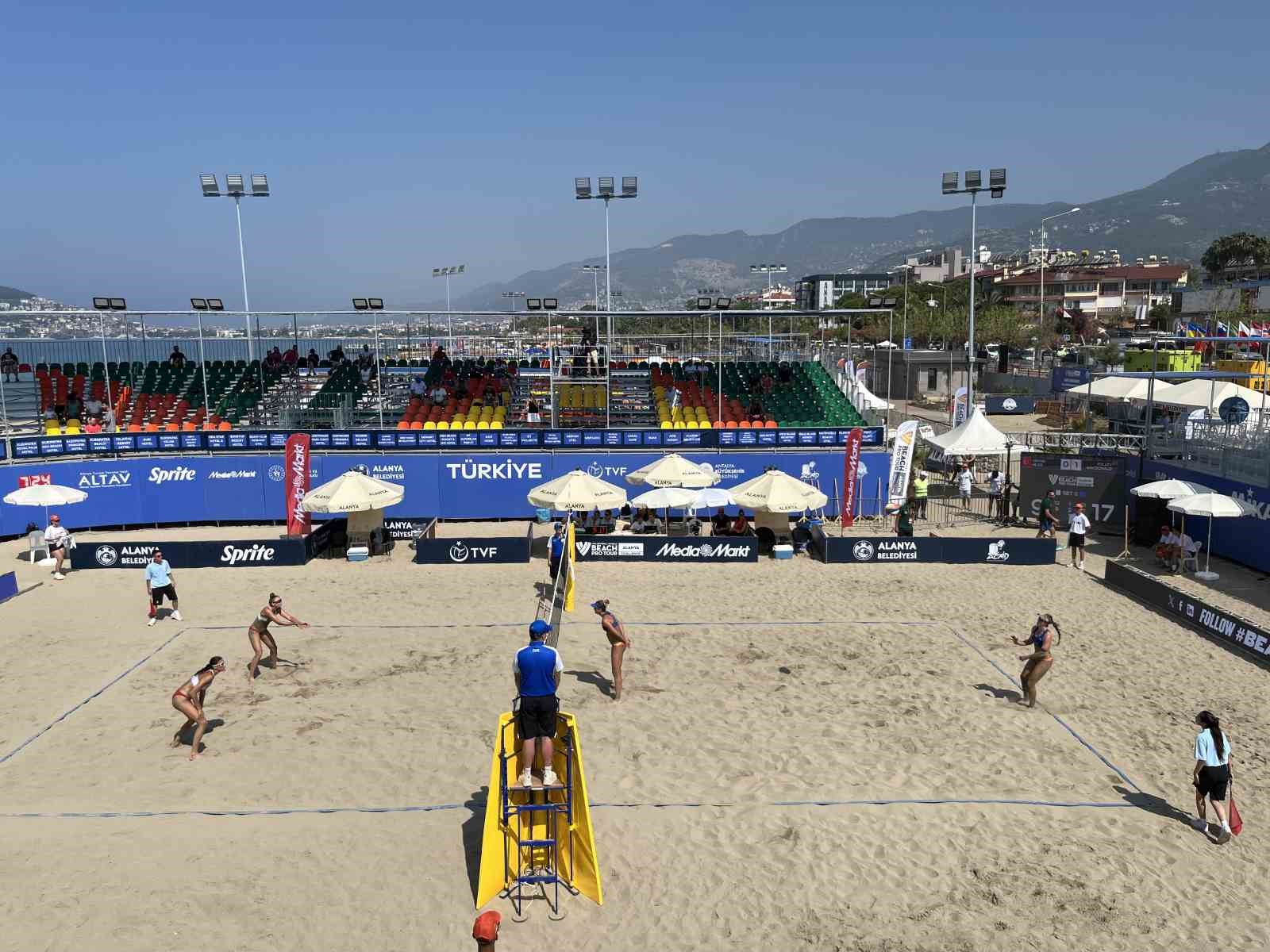 Dünya Plaj Voleybolu Pro Tur’un Alanya etabı başladı
