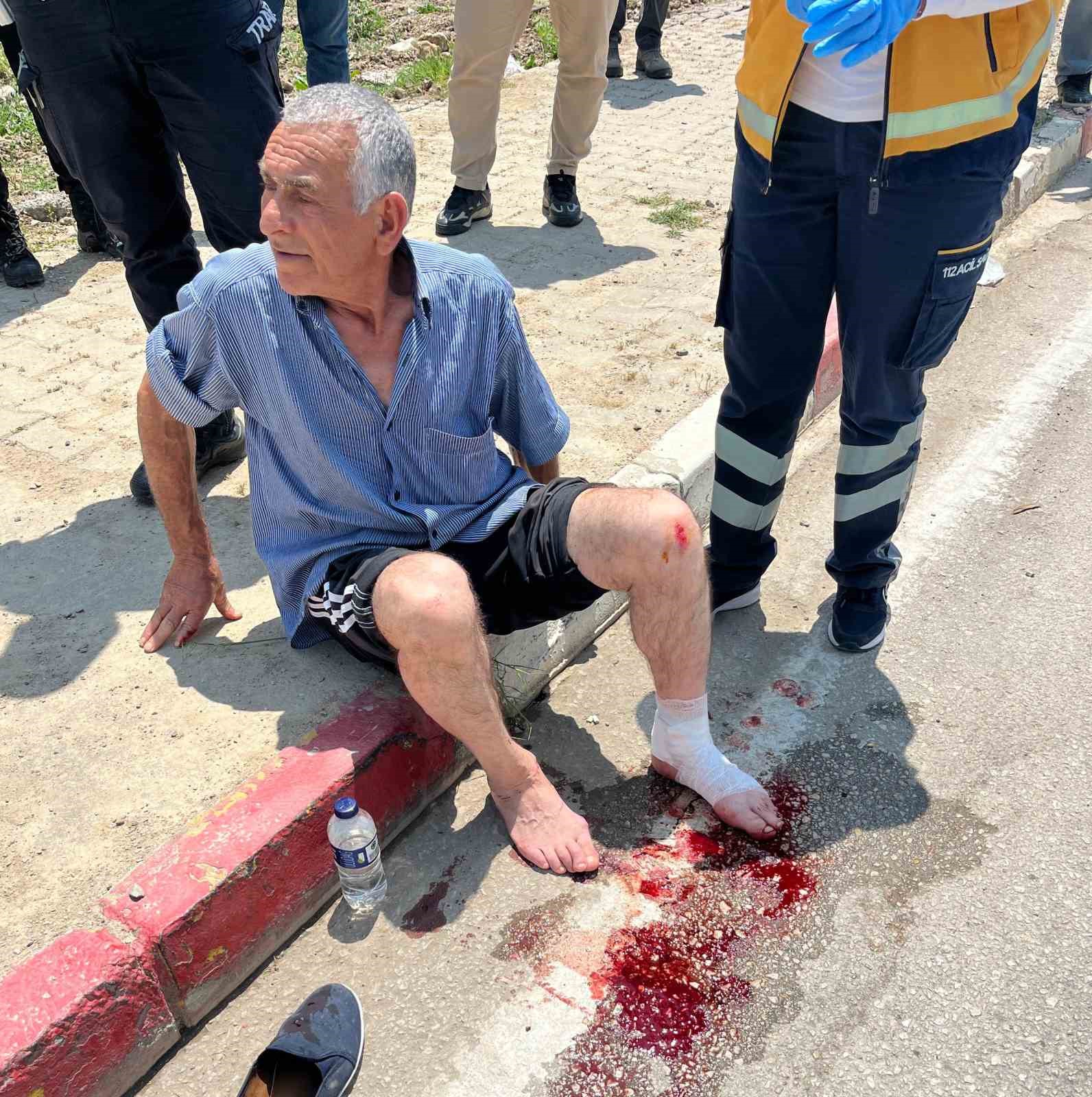 Bisiklet ile motosiklet çarpıştı: 2 yaralı