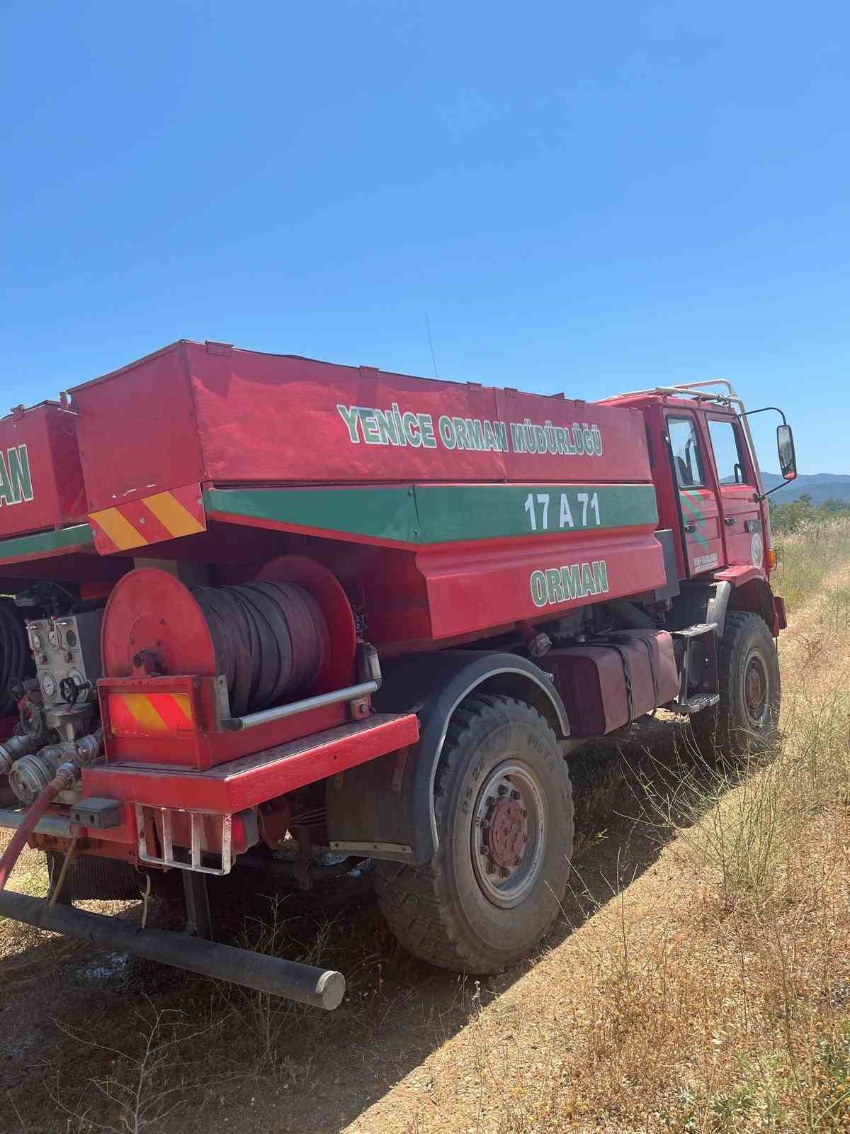 Çanakkale’de çöplük yangını söndürüldü