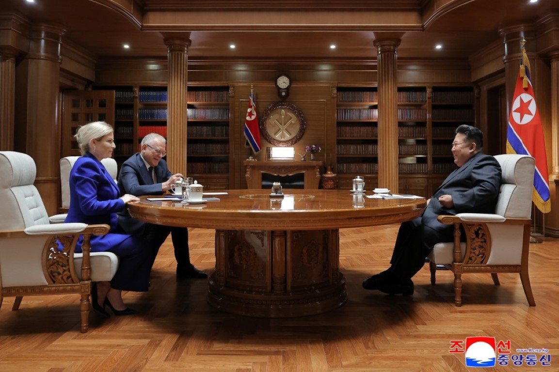 Kuzey Kore lideri Kim Jong-un, Rus Bakan Lyubimova'yı ağırladı