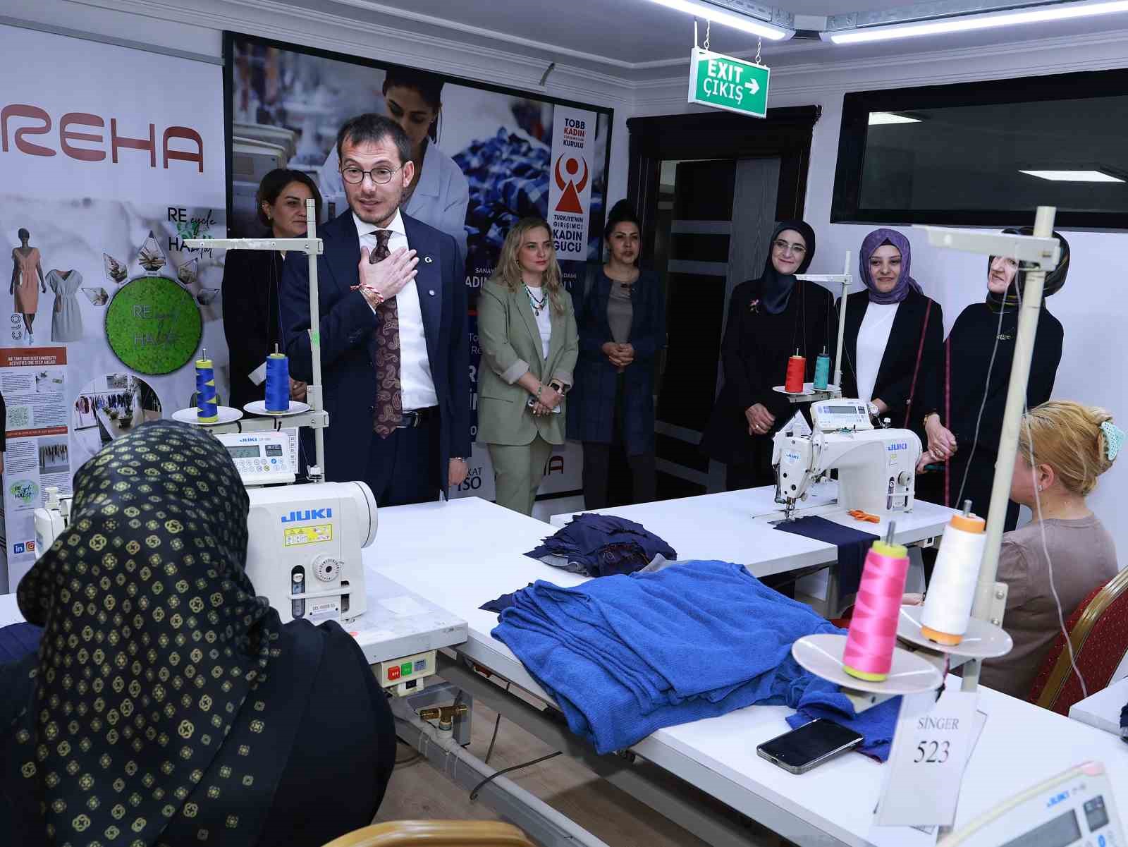 Tokat Belediyesi öncülüğünde sanayiye kadın eli değmeye devam ediyor
