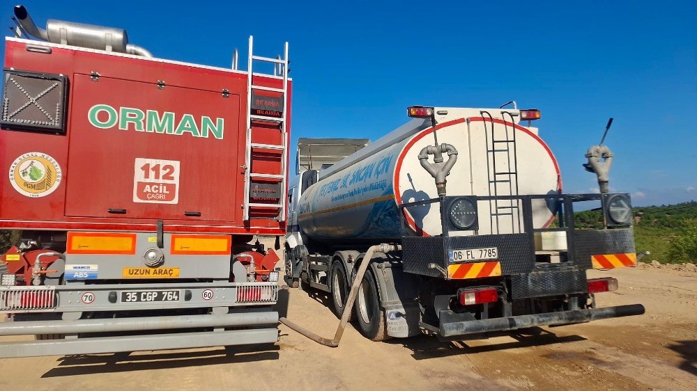 Sincan Belediyesi’nden Akhisar’daki orman yangınına destek