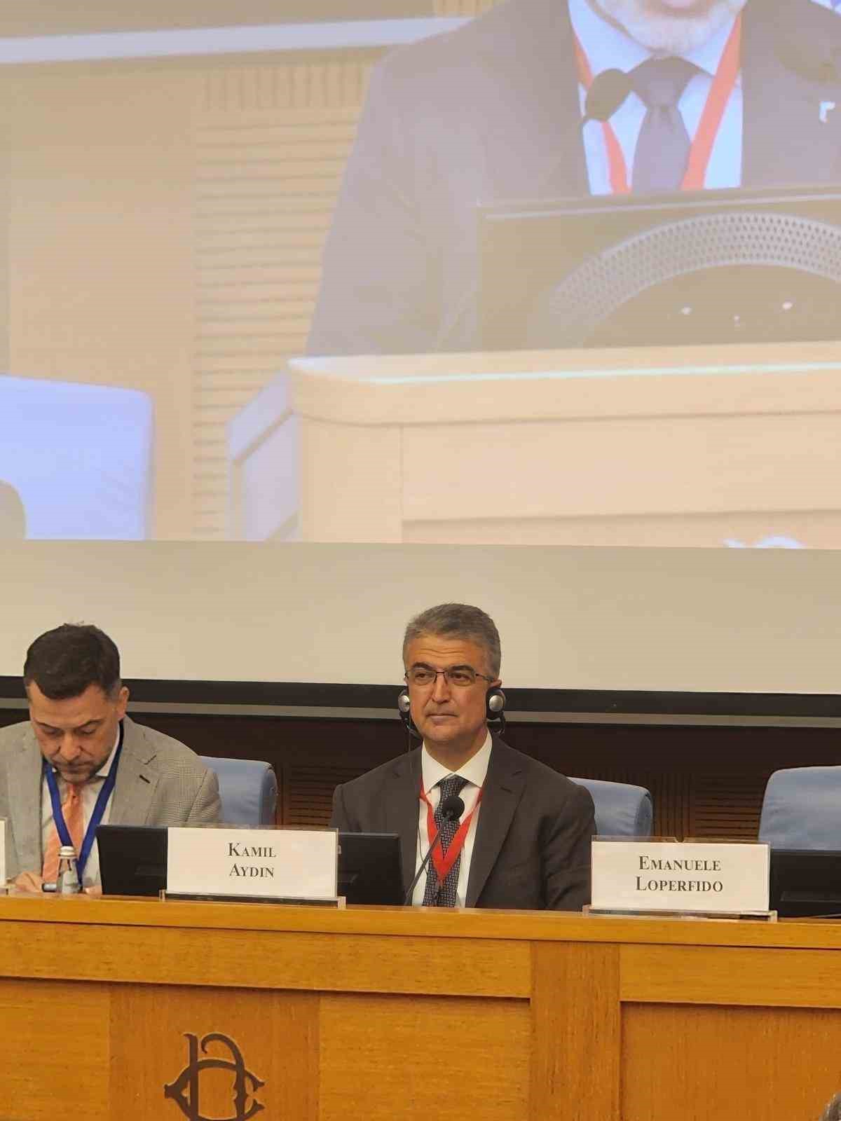 Aydın, İtalya’da AGİT bölgesinde organize suçlarla mücadeleye ilişkin parlamentolar arası konferansa katıldı