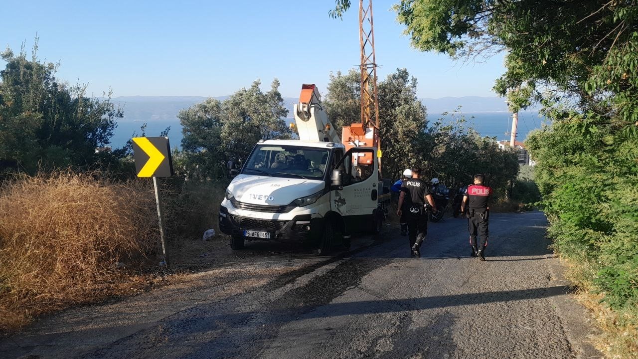 Bursa’da karga yangına neden oldu
