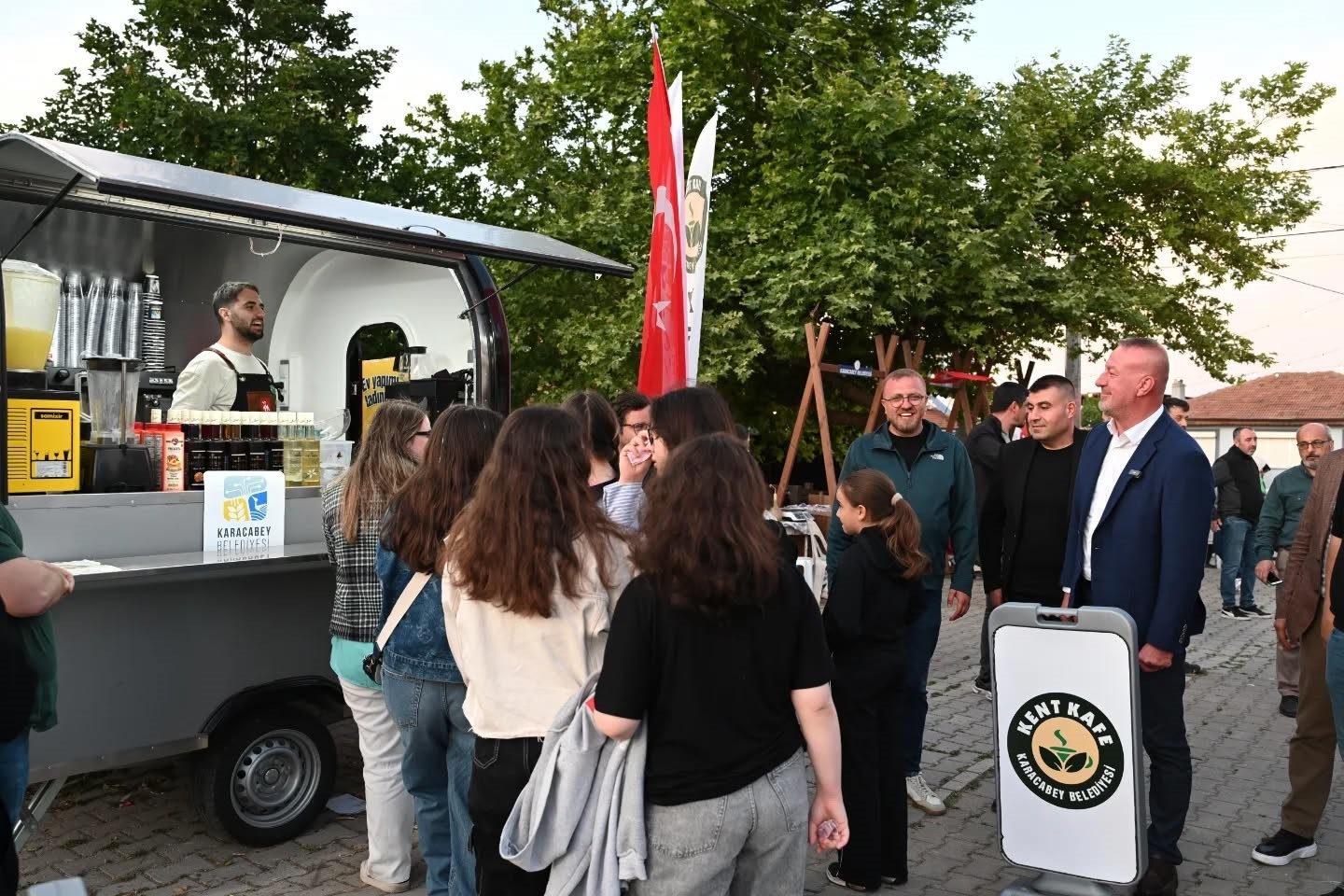 Gezici kafeye büyük ilgi