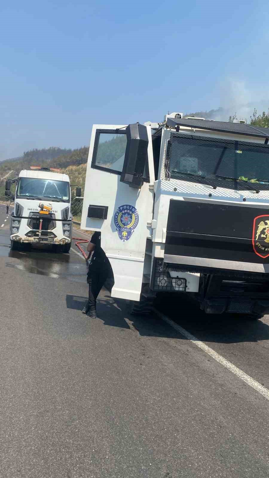 İnegöl Belediyesi, yangın bölgesine destek için harekete geçti