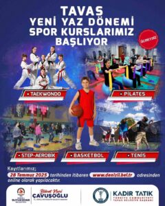 Tavas’ta yaz spor kursları başlıyor