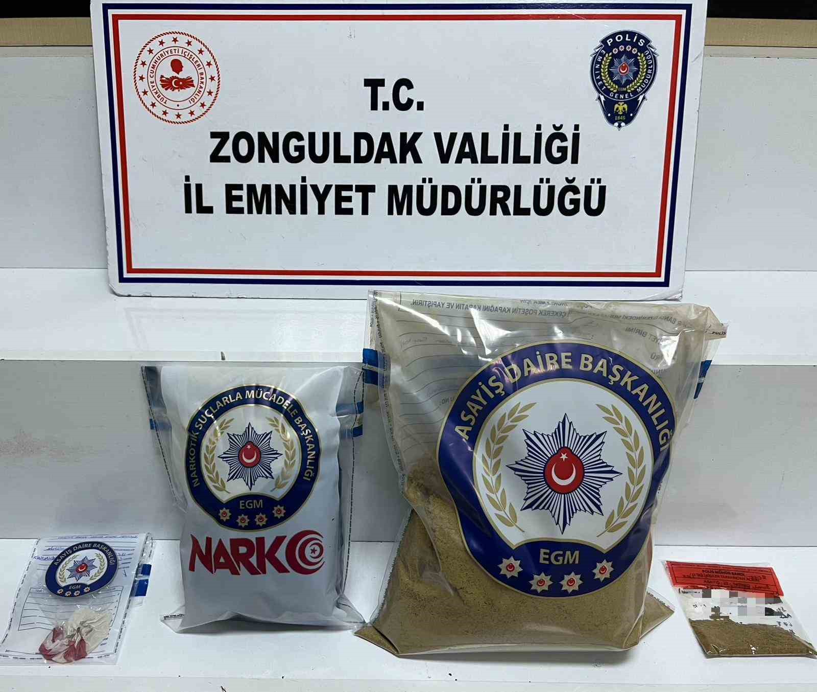 Zonguldak’ta uyuşturucu operasyonu: 3 tutuklama