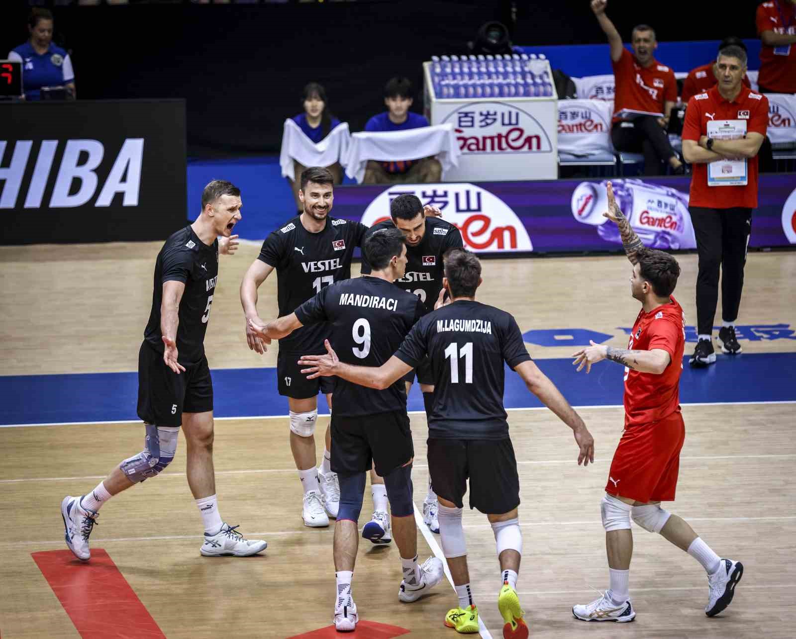 A Milli Erkek Voleybol Takımı, Almanya’yı 3-1 mağlup etti