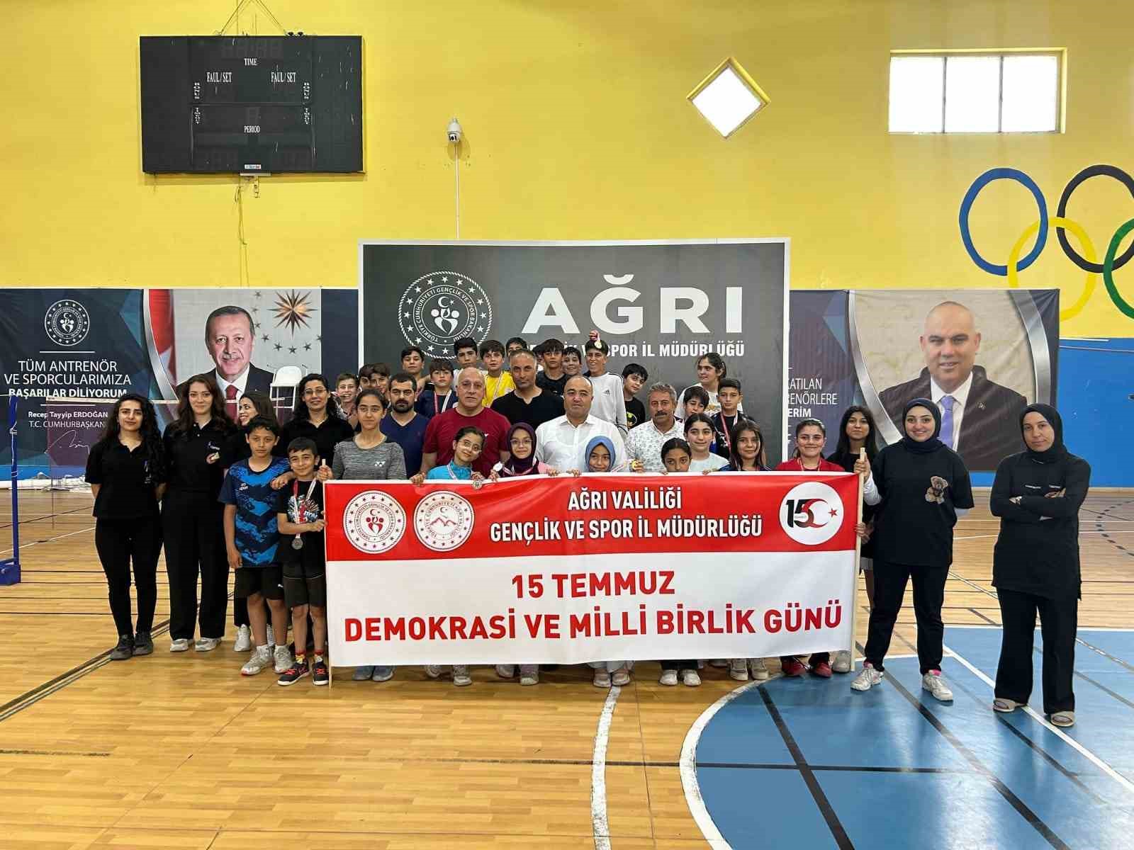 Ağrı’da 15 Temmuz anısına spor turnuvaları düzenlendi