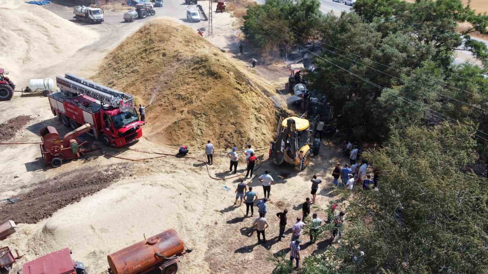 Alaca’da anız yangını: 70 dönüm arazi kül oldu