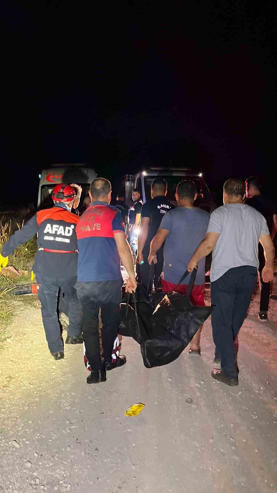 Sulama kanalına uçan otomobilde 1 kişi boğuldu