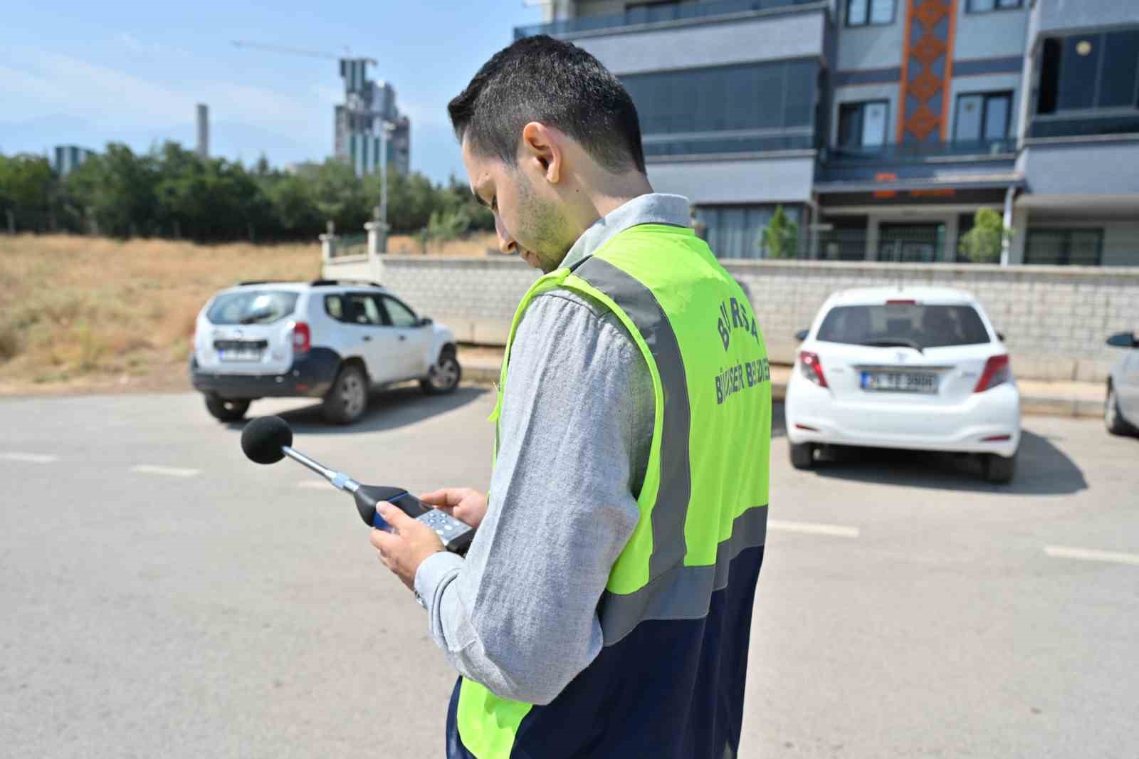 Bursa’da çevresel gürültü ölçümü yapıldı