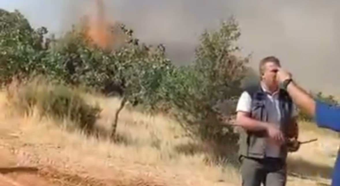 Gaziantep’te makilik ve ormanlık alanda yangın