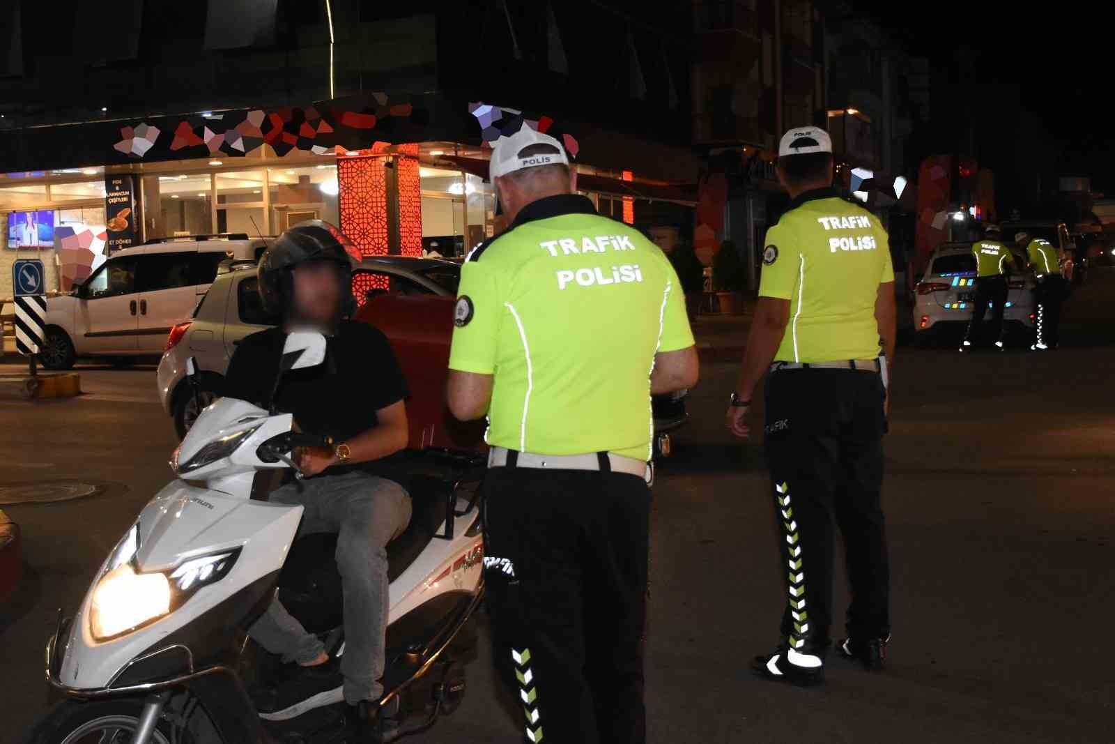 Erzincan’da motosiklet sürücülerine yönelik denetim yapıldı