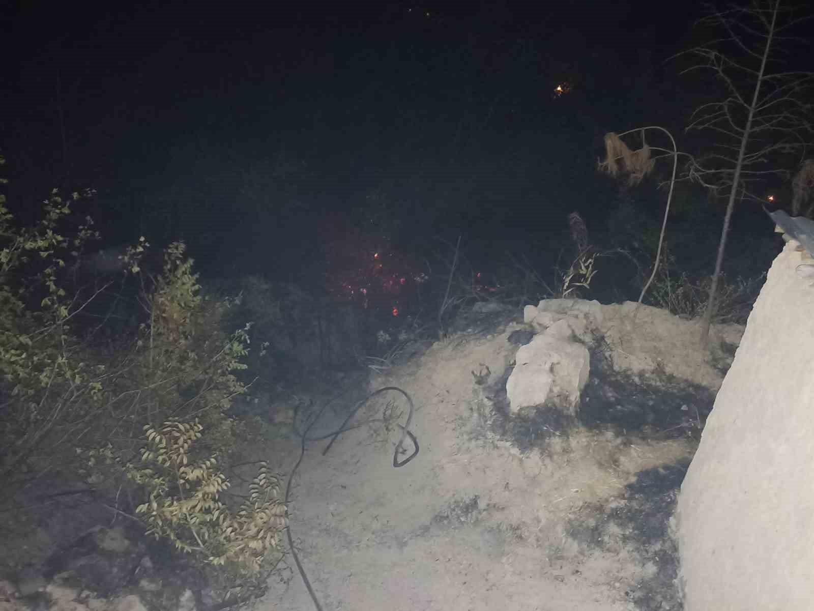 Malatya’da, bahçe yangını korkuttu