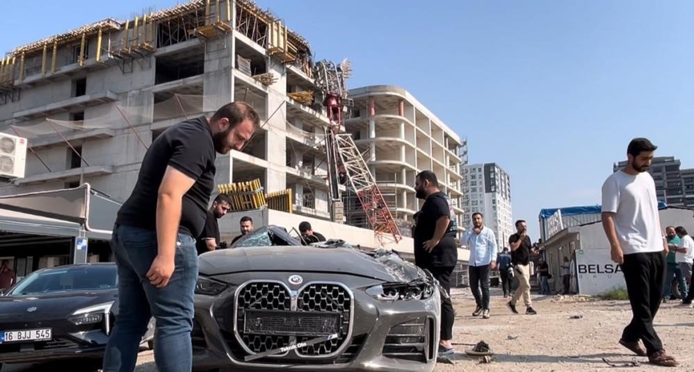 Vincin devrildiği anlar kamerada: Facia teğet geçti