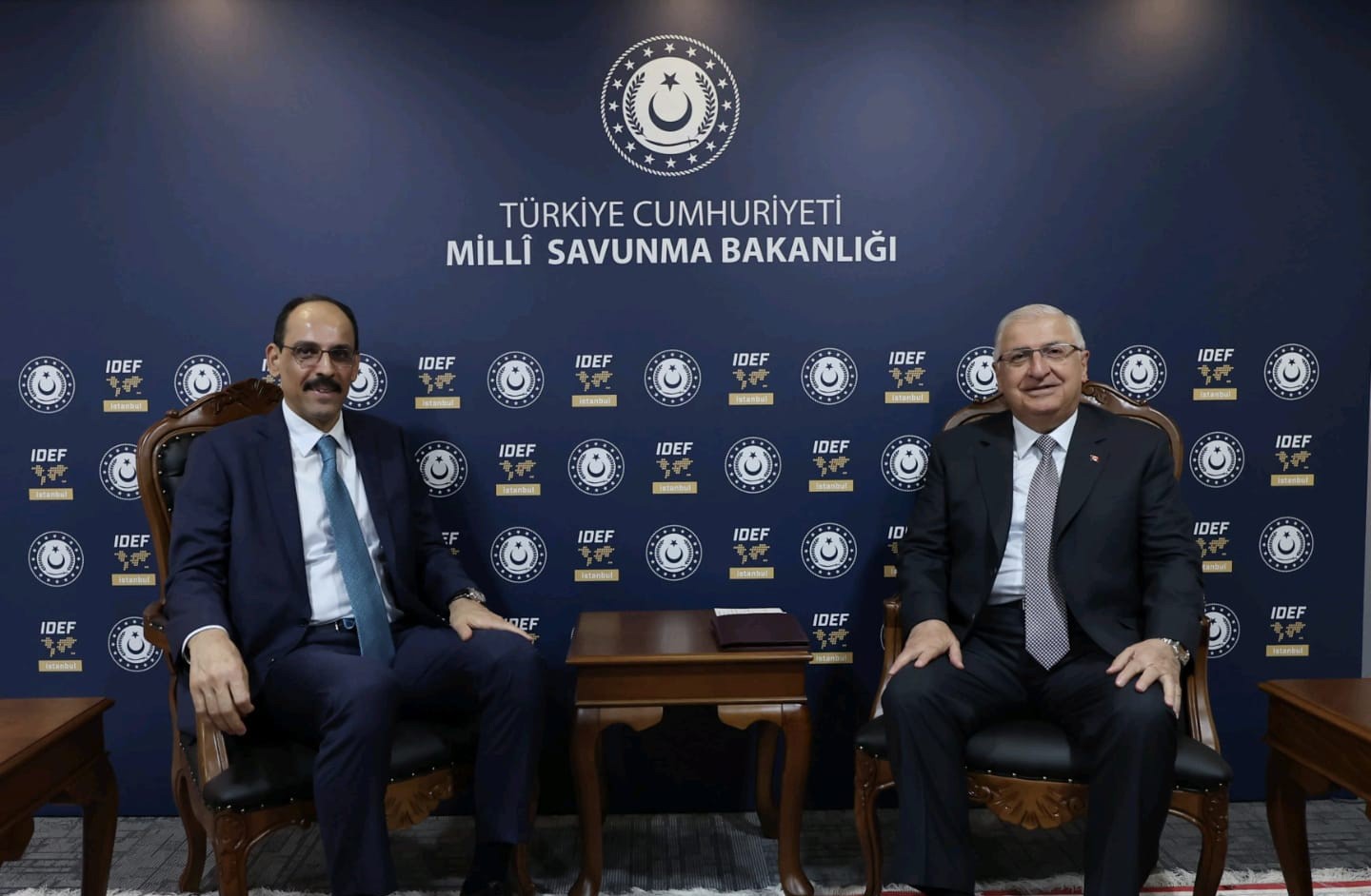 Milli Savunma Bakanı Yaşar Güler ile Milli İstihbarat Teşkilatı Başkanı İbrahim Kalın görüştü