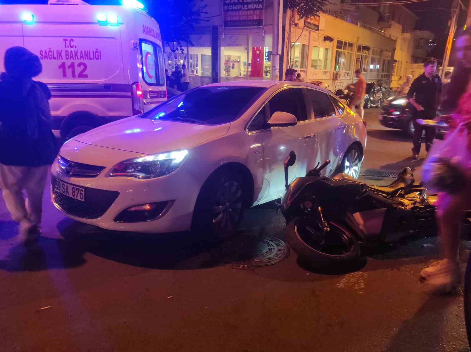 Tekirdağ’da motosiklet ile otomobil çarpıştı: 1 yaralı