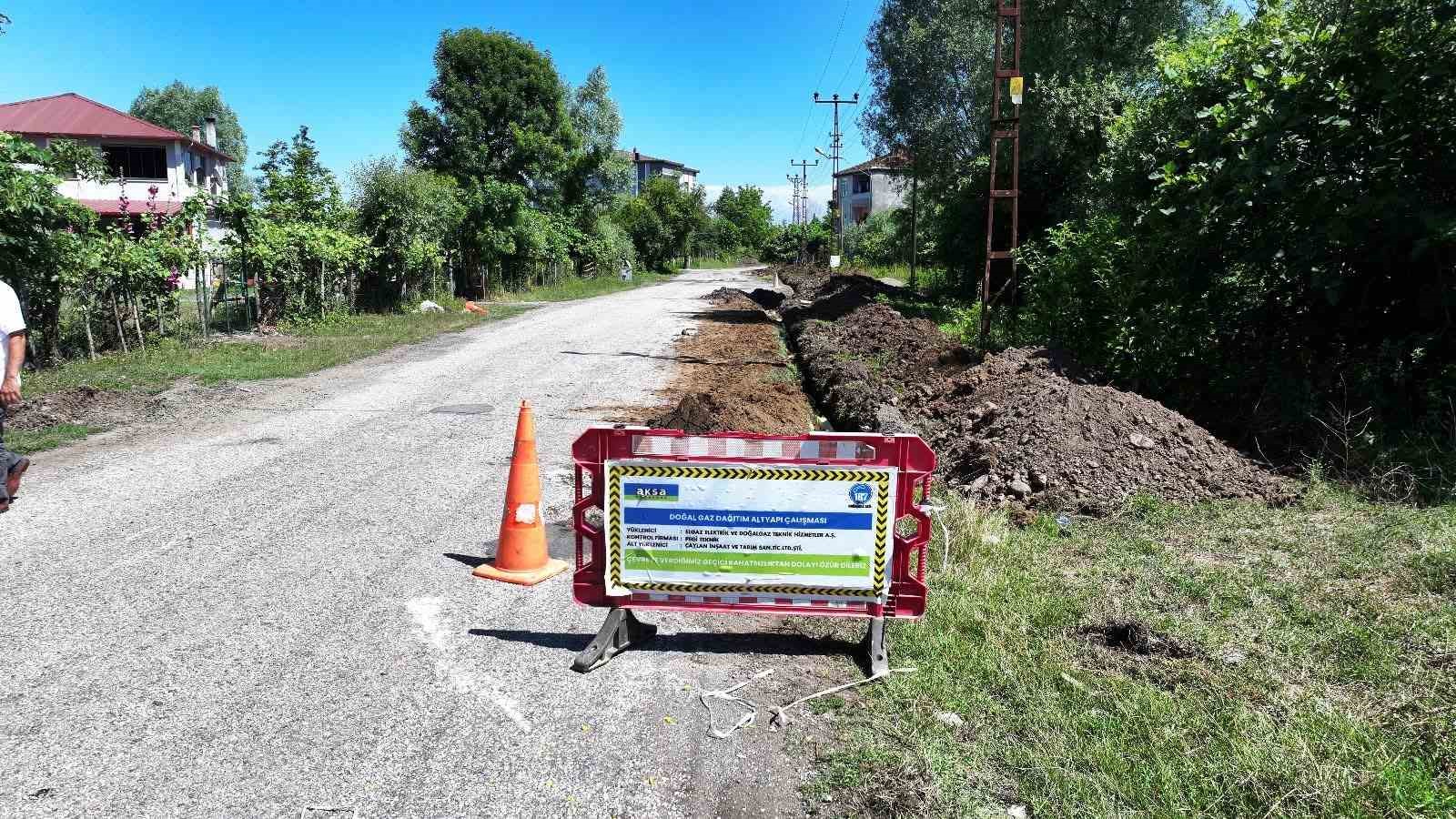 Terme’de doğalgaz ağı genişliyor