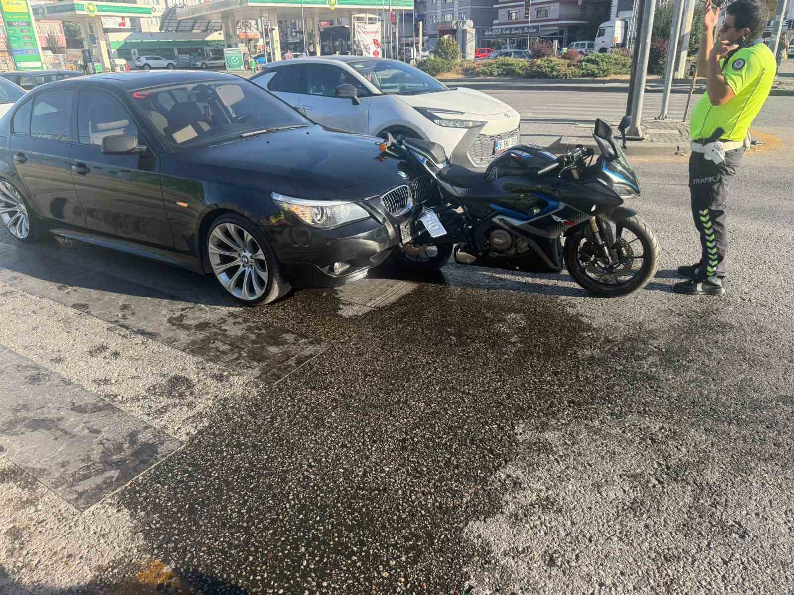 Ankara’da aynı noktada peş peşe trafik kazası meydana geldi