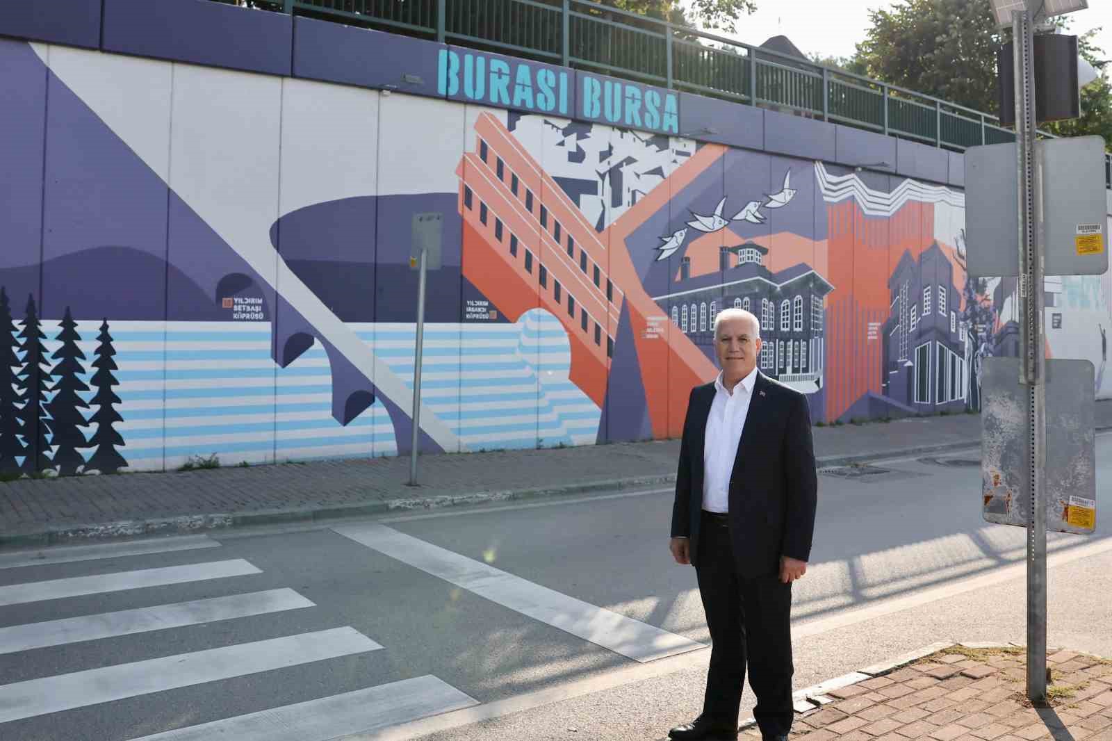 Bursa’nın turizm haritası duvarlarda canlanıyor