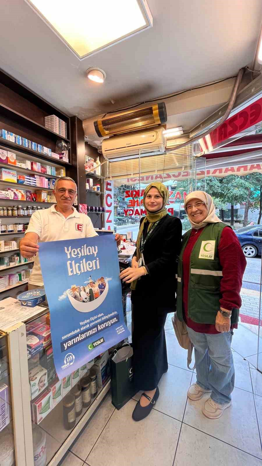 Eczaneler, Yeşilay elçisi oldu