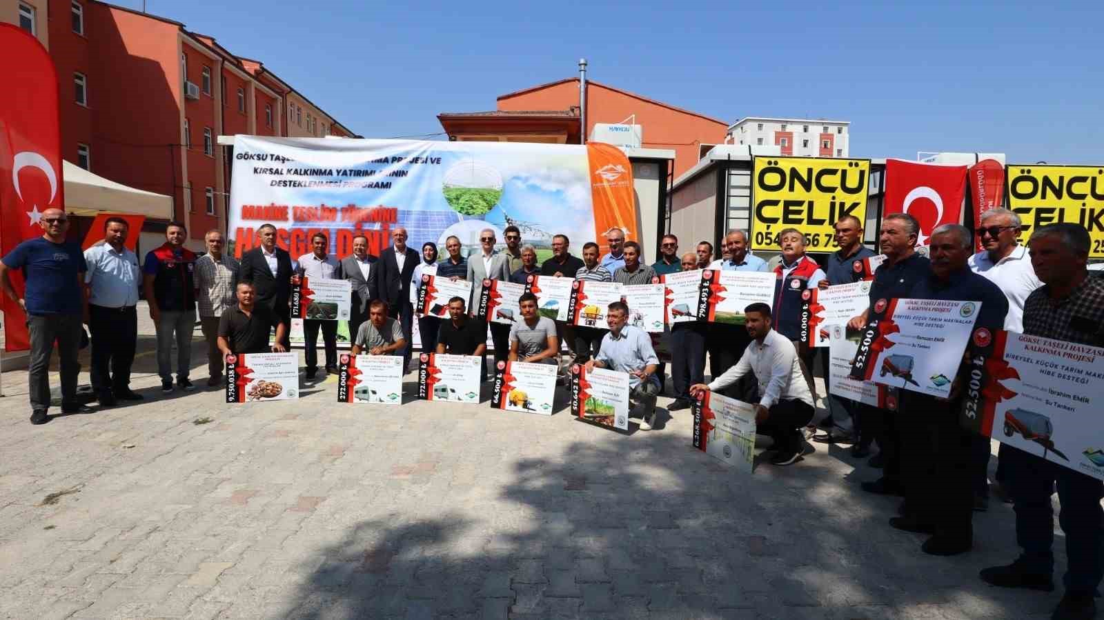 Karaman’da çiftçilere makine desteği