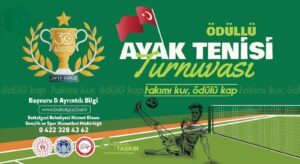 Battalgazi Belediyesi’nden 30 Ağustos’a özel ayak tenisi turnuvası