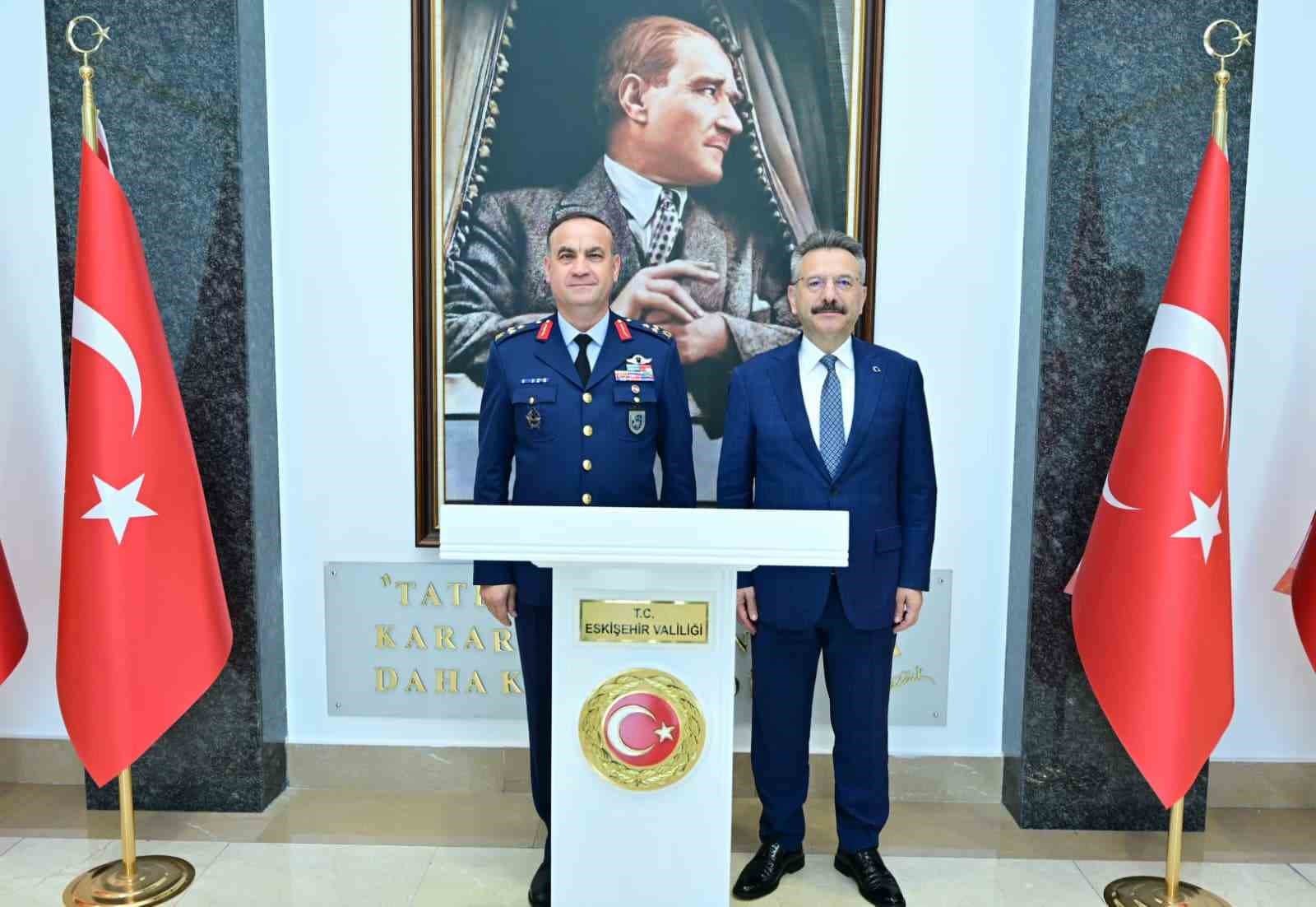 Hava Korgeneral Rafet Dalkıran’dan Vali Aksoy’a ziyaret