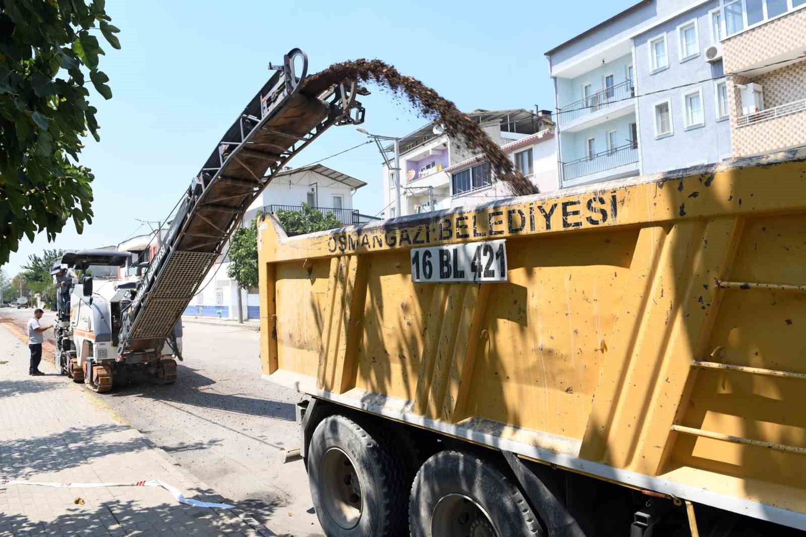 Osmangazi’de bir yol daha yenilendi