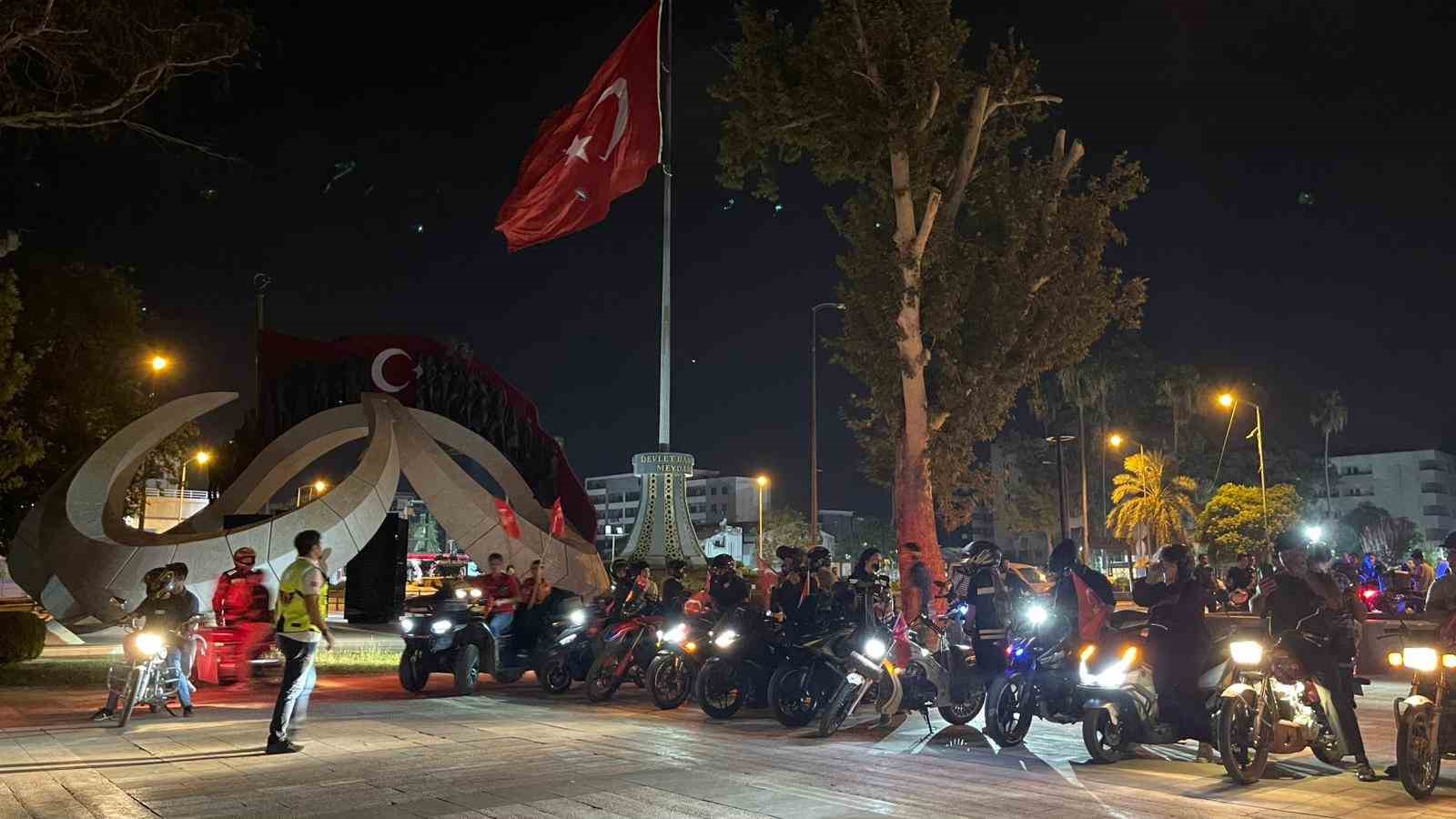 30 Ağustos coşkusu Osmaniye’de motorlarla yaşandı