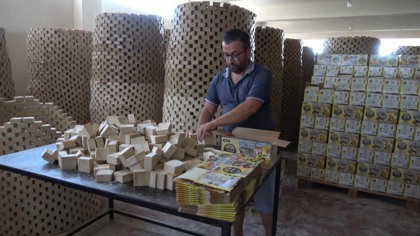 Kilis’te dört kuşaktır doğal sabun üretimi sürüyor