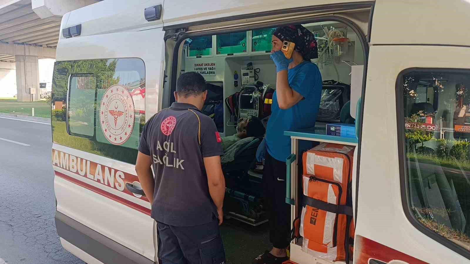 Manavgat’ta motosiklet kazası: 1 yaralı