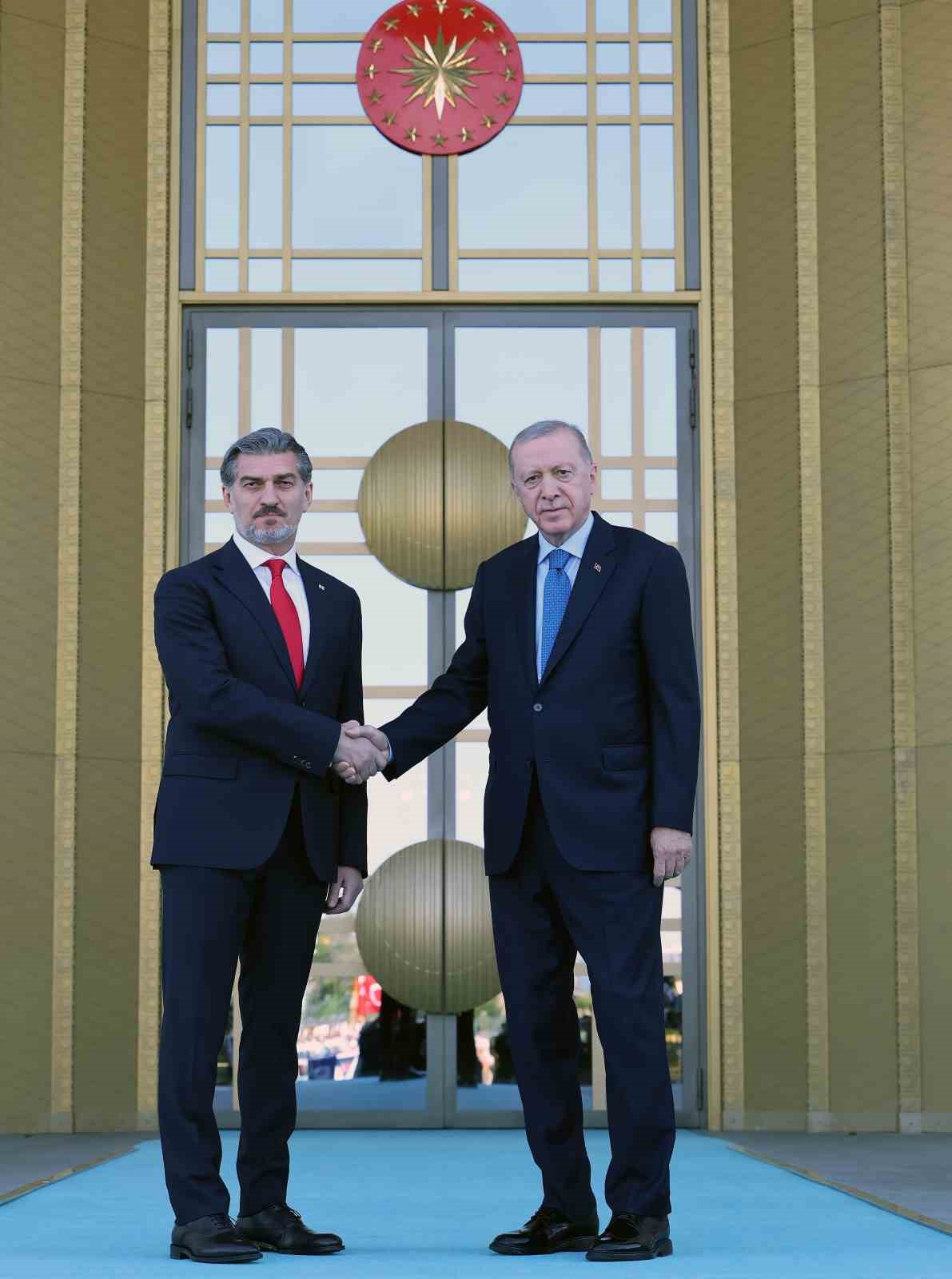 Cumhurbaşkanı Erdoğan, Gürcistan Cumhurbaşkanı Kavelashvili’yi törenle karşıladı