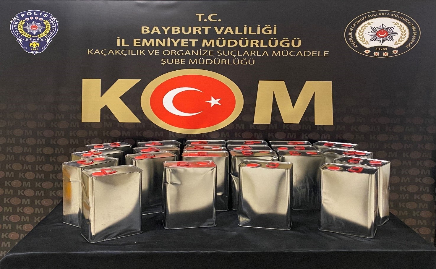 Bayburt’ta sahte alkol operasyonu