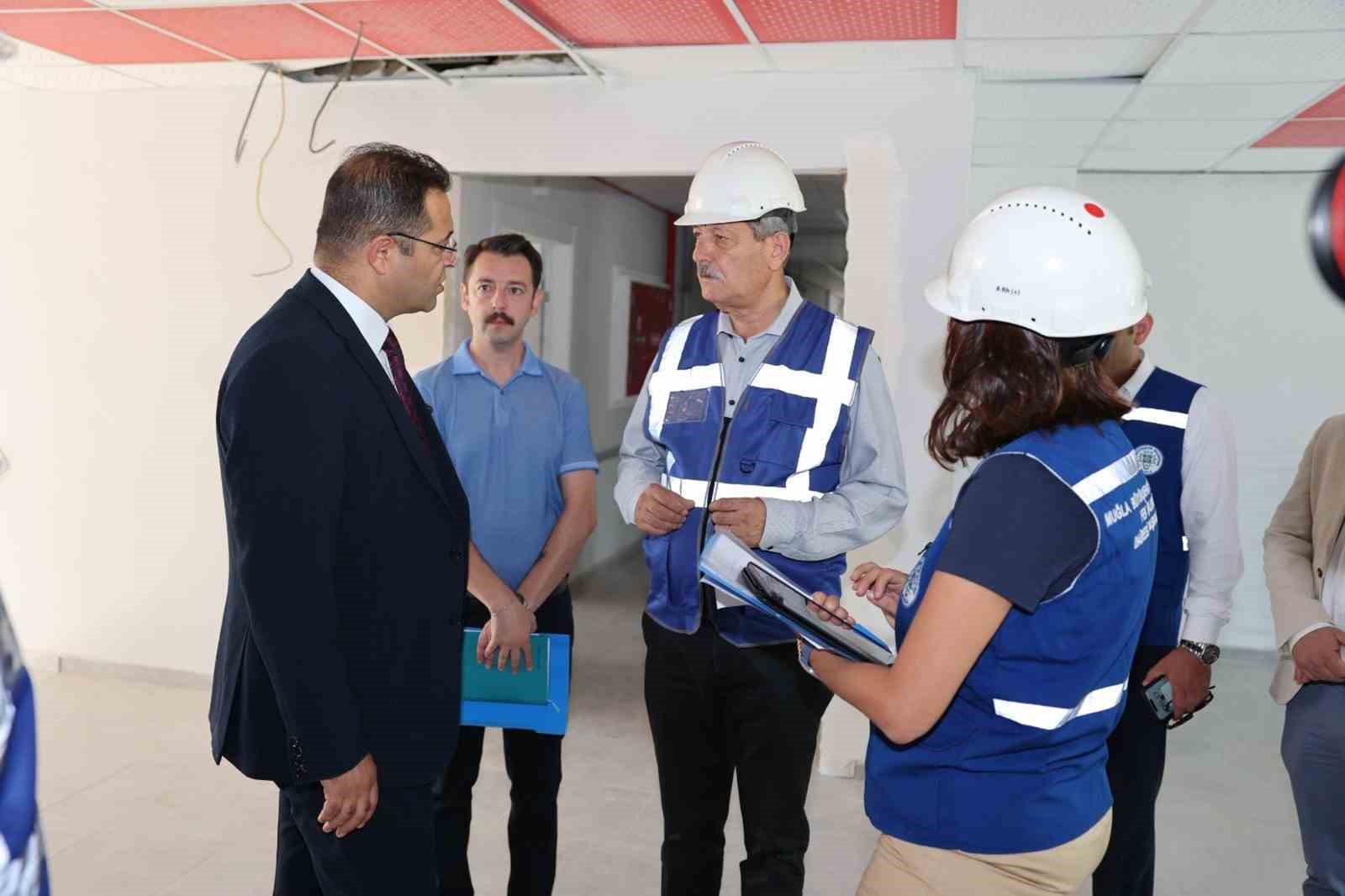 Menteşe’de devam eden yatırımlar yerinde inceledi