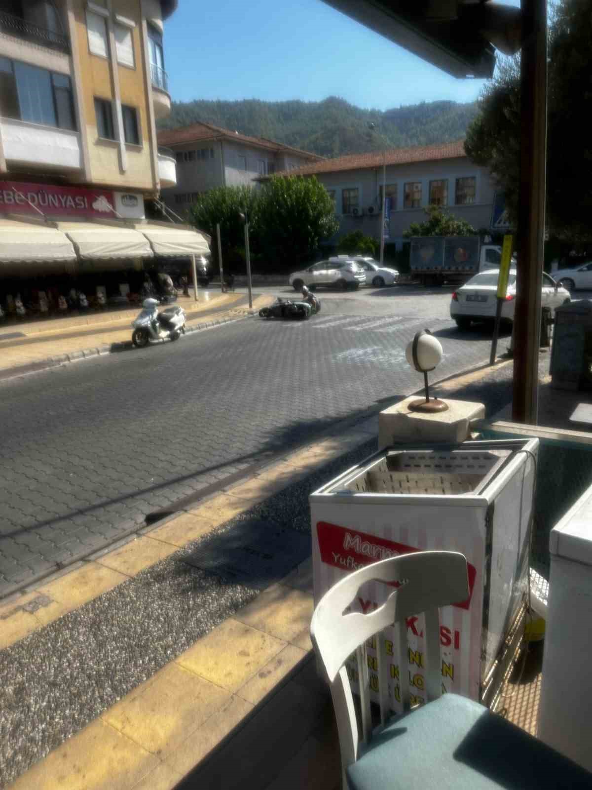 Marmaris’te motosiklet kazası