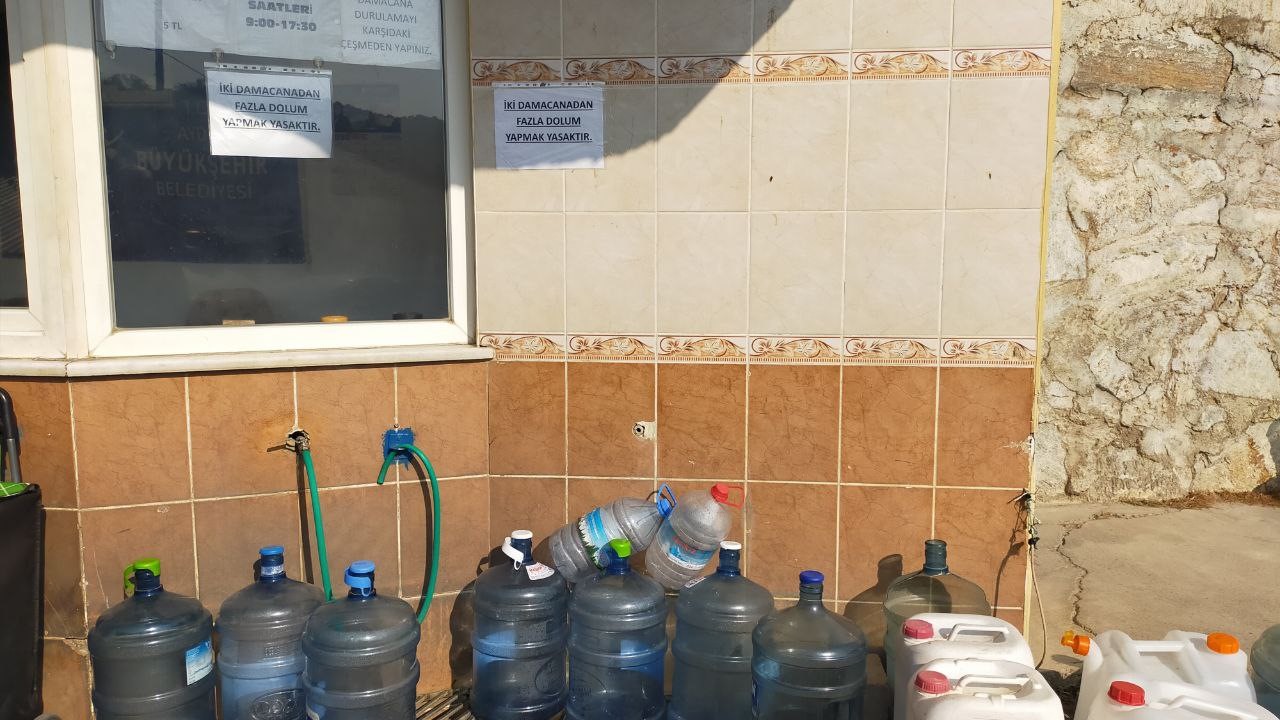 Aydın’da memba suyu kuyruğu