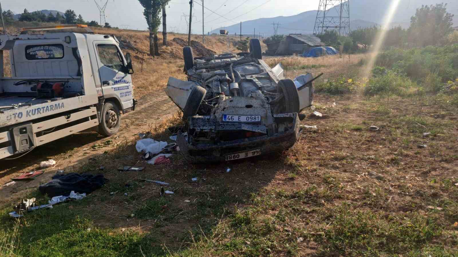 Kahramanmaraş’ta trafik kazası: Sürücü öldü, eşi ağır yaralandı