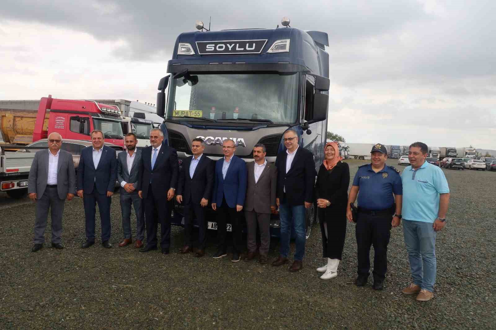Bafra’da kamyon ve tır garajı hizmete açıldı